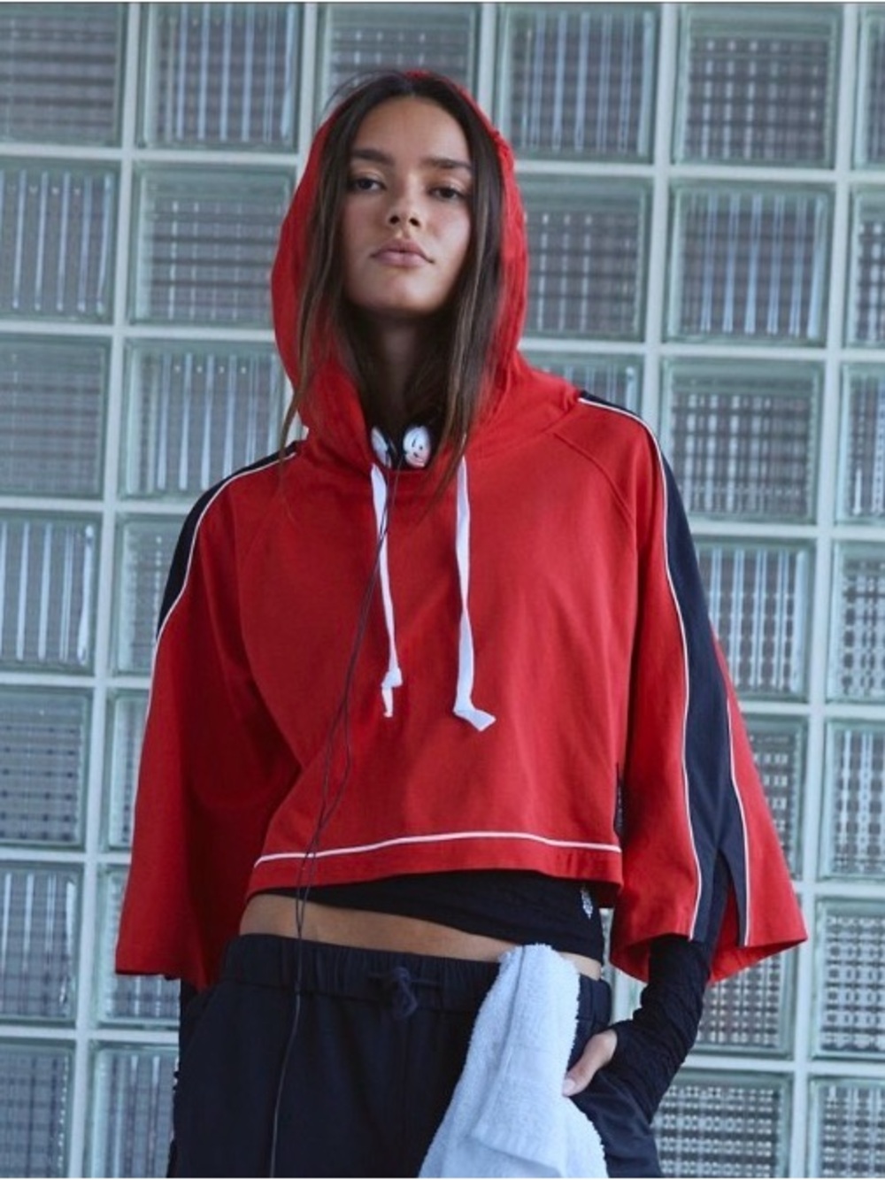 Free People Outfield Layer. NWT. Victory red